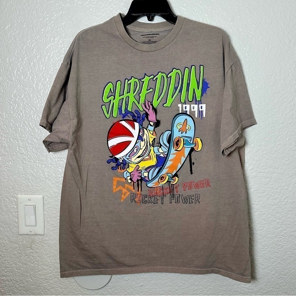 Nickelodeon Rocket Power Shreddin Cotton Solid T-Shirts